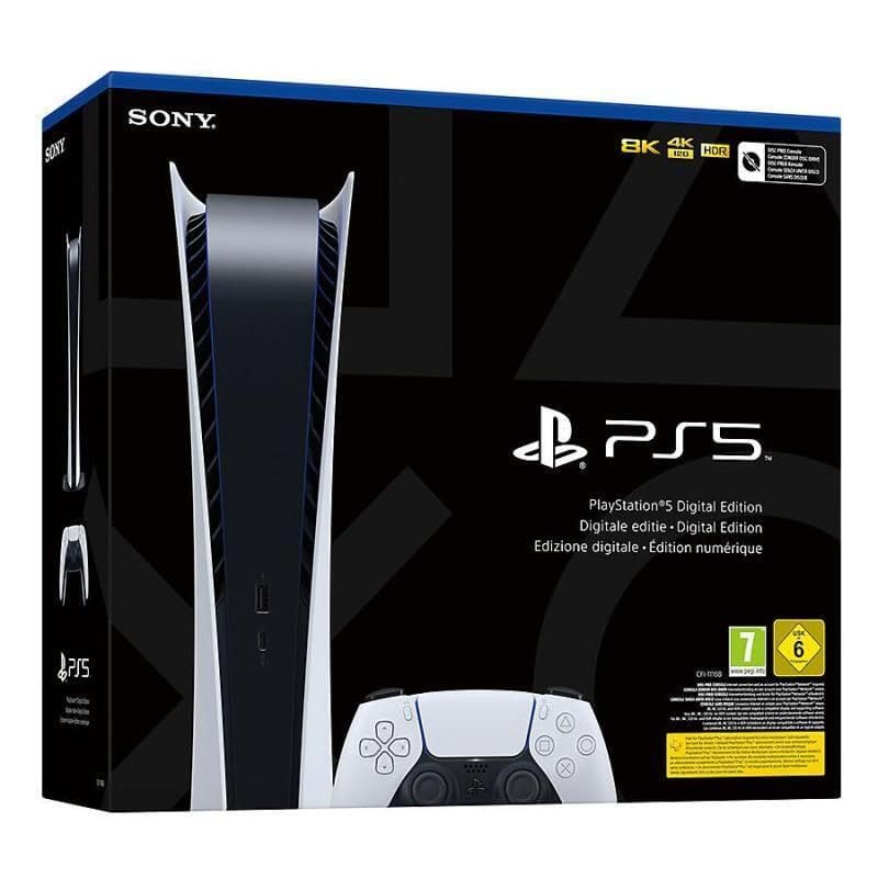 PlayStation 5 825 GB Console Digital Edition (Ricondizionata – Qualità A+) – immagine 1