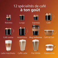PHILIPS Macchina da caffè automatica LatteGo Serie 5400 - Ricondizionata - Qualità A+ – immagine 6